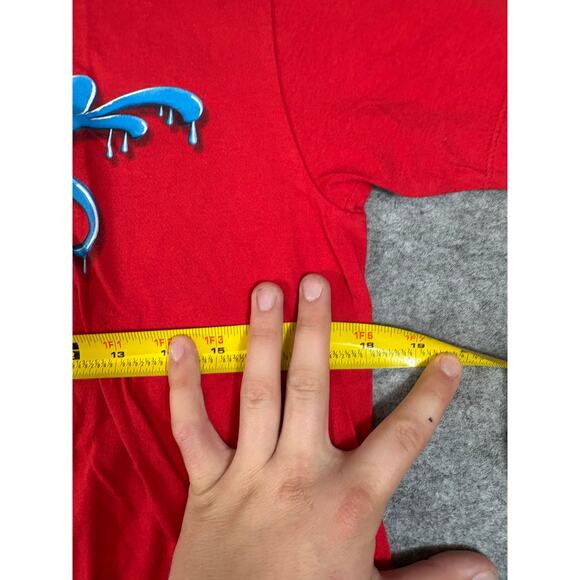 Hurley Shirt Mens Medium Red Graphic Graffiti Regular Fit Tee Skate Streetwear - Picture 2 of 6